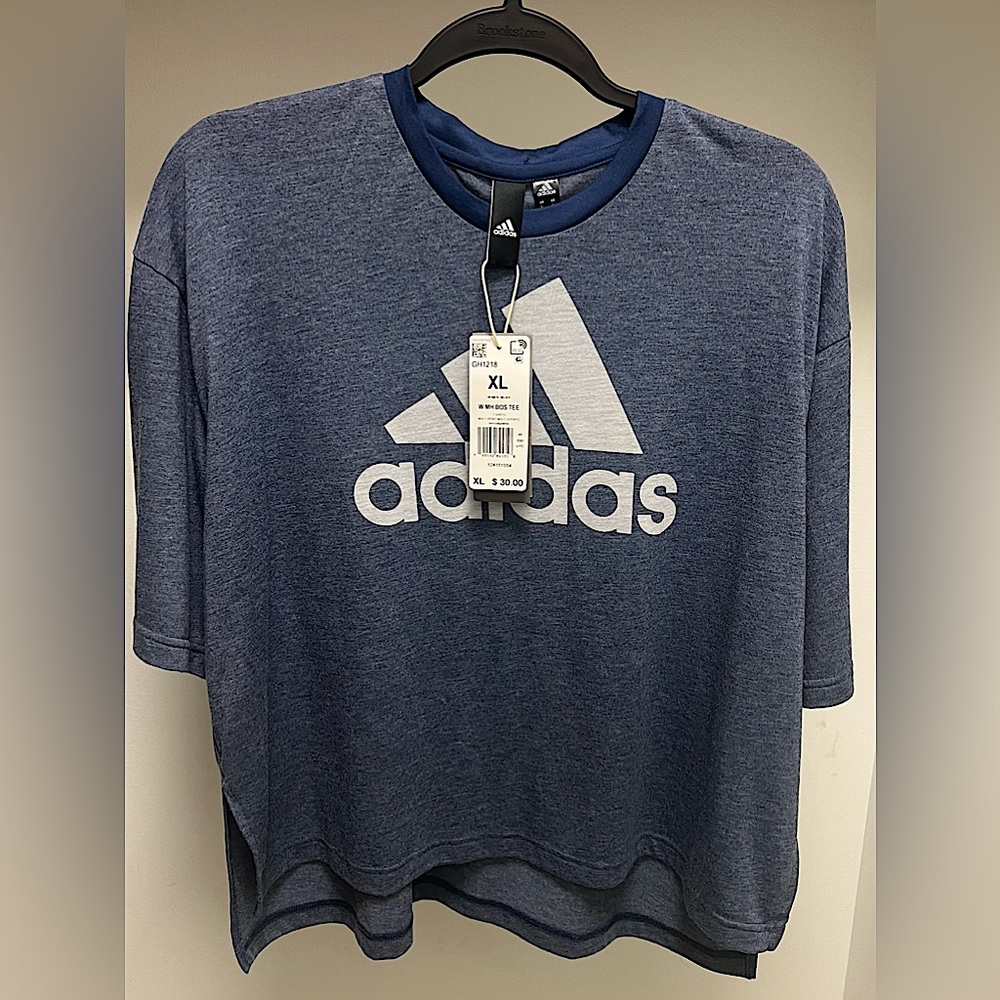 NWT Womens Adidas High Low Crop Top Shirt